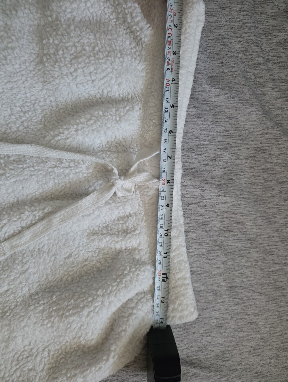 Cozy Cream Hooded Womens Pajama Set - Soft Sherpa Top & Shorts - Picture 14 of 16